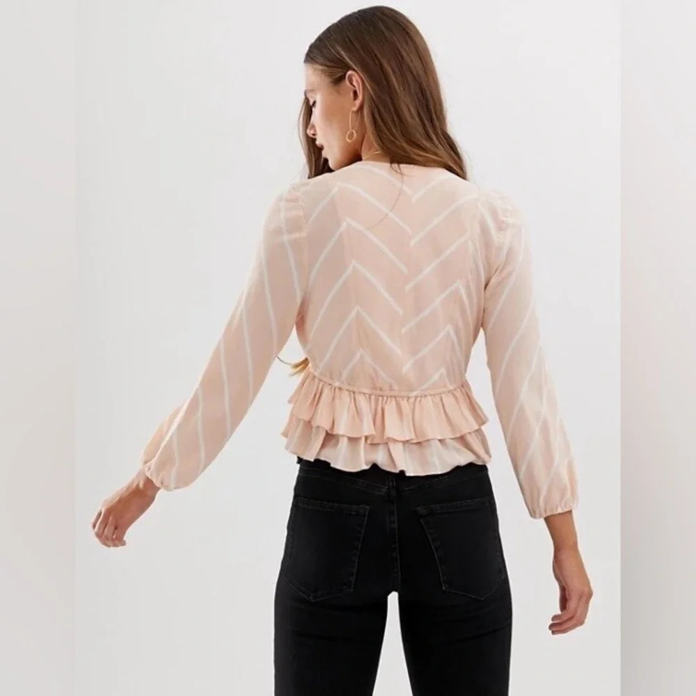 Free People Samifran Long Sleeve Top-Peach